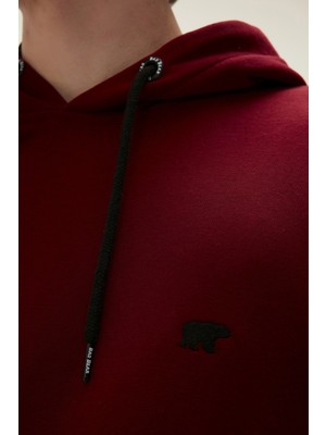 Bad Bear Bad Neck Hoodıe Bordo Erkek Sweatshirt 22.02.12.032-C65