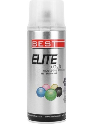 İstanbul e-Hırdavat Best Elite Sprey Boya Akrilik Ahşap Metal Ral 9003 Parlak Beyaz Sprey Boya