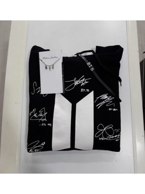 Gökhan Club Unisex Bts Swetshirt Kolye Bileklik