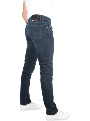Tom Free Store Erkek Koyu Lacivert Likralı Rahat Kalıp Kot Pantolon 1295