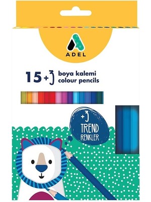 Adel Kuru Boya Kalemi 15+3 Yılın Rengi 2112000008