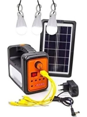Dat DAT-9011 Güneş Enerjili Solar Şarjlı Çadır Kamp Aydınlatma Fener Seti