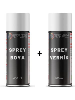 Replax Renault 21 Kar Beyaz Kod 389 Sprey Rötuş Boyası +Sprey Vernik