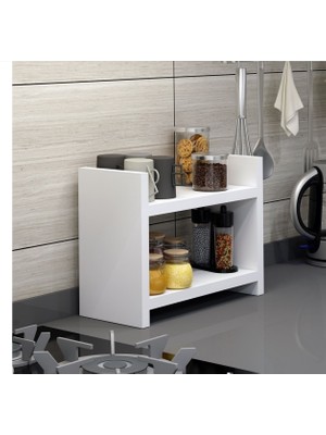 Yamanb Tezgah Üstü Pratik Mutfak Rafı Duvar Rafı Düzenleyici