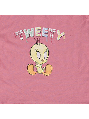 Looney Tunes Loney Tunes Maceraya Devam Tweety Kız Bebek Lisanslı T-Shirt