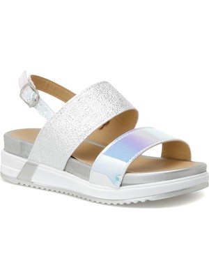 Polaris 620355.F2FX Gümüş Kız Çocuk Sandalet