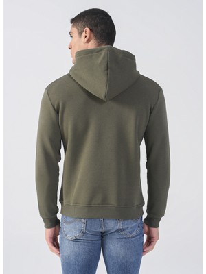 Lee Cooper Kapüşon Yaka Haki Erkek Sweatshirt 231 Lcm 241014 Gregor