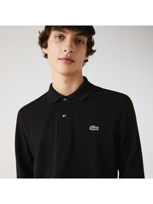 Lacoste Erkek Classic Fit Uzun Kollu Siyah Polo