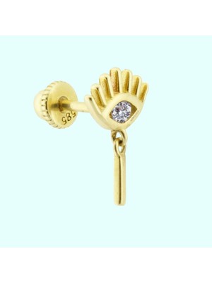 Sembol Gold Altın Sallantılı Harf Piercing Harfler Mevcut