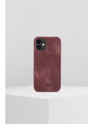 Watch of Royal Apple iPhone 12 Pro Max Bordo Telefon Kılıfı