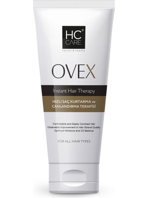 Hc Care Ovex Saç Kremi 200 ml Protein ve Hyaluronik Asit İçeren Onarıcı Canlandırıcı Tüm Saç Tipleri