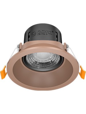 Ledhouse 8 W Yuvarlak Smd LED Sıva Altı Spot Lamba Tavan Armatür ( Rose Kasa - 6500K Beyaz Işık )