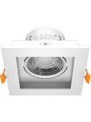 Ledhouse 8 W Kare Smd LED Sıva Altı Spot Lamba Tavan Armatür ( Beyaz Kasa - 6500K Beyaz Işık )