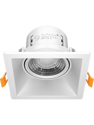 Ledhouse 8 W Kare Smd LED Sıva Altı Spot Lamba Tavan Armatür ( Beyaz Kasa - 6500K Beyaz Işık )