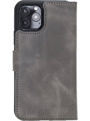 Watchofroyal Magıc Wallet Apple iPhone 11 Pro Gri Cuzdan + Kılıf