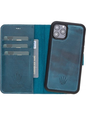 Watchofroyal Magıc Wallet Apple iPhone 11 Pro Turkuaz Cuzdan + Kılıf