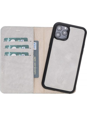 Watchofroyal Magıc Wallet Apple iPhone 11 Pro Beyaz Cuzdan + Kılıf