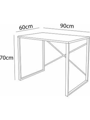 Dekormila Metal Çalışma Masası - Cordoba