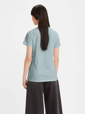 Levi's Kadın Mavi Baskılı T-Shirt - A2086-0183