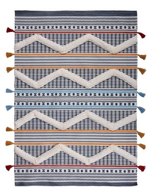 Marka Dekor Fresco 8024 Renkli Pamuk Kilim