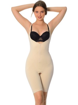 Ince Yaşam Agraflı Tüm Vücut Korse Ten Renk %100 Etkili