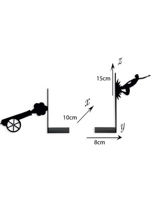 Hobi Demir Sanat Metal Kitap Tutucu Uçan Adam Figürlü Kitap Desteği, Dekoratif Kitaplık