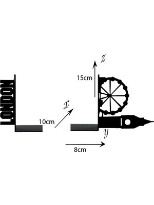 Hobi Demir Sanat Metal Kitap Tutucu Londra Figürlü Kitap Desteği, Dekoratif Kitaplık