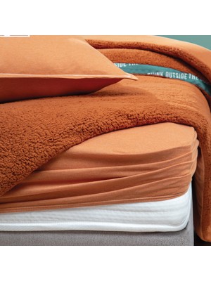 Yataş Bedding Coverme Box Çift Kişilik Battaniye Nevresim Takımı - Kiremit