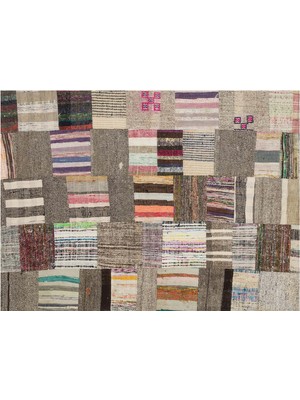 Sempati Halı Eşsiz Anadolu Patchwork Eskitme El Dokuma Halı  139 x 185 cm 6121