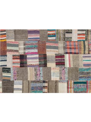 Sempati Halı Patchwork Eskitme El Dokuma Halı  141 x 196 cm 6128