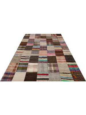 Sempati Halı Eskitme El Dokuma Patchwork Halı  201 x 300 cm 6140