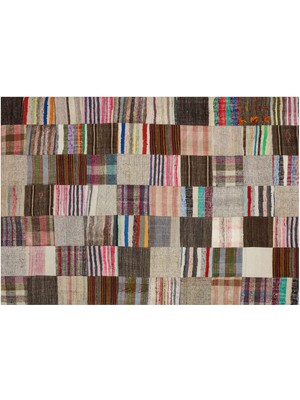 Sempati Halı Eskitme El Dokuma Patchwork Halı  201 x 300 cm 6140