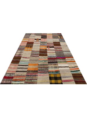 Sempati Halı Eskitme Patchwork %100 El Dokuma Halı  202 x 300 cm 6166