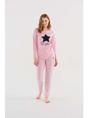 U.S. Polo Assn. Kadın Uzun Kollu Pijama Takımı 16835