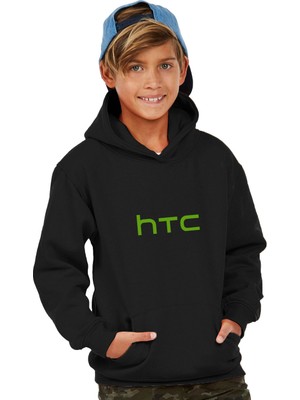 Hero Tasarım Htc Logo  Çocuk Sweatshirt Kapşonlu BLL394