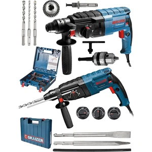 Alman 9007 Xdrive Çelik Şanzuman Bakir Sargili Kırıcı Delici Hiltı Matkap + 5 Adet Uç Yedek Mandren