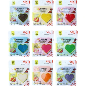 Doğal Oyun Hamuru - 9’lu 9X125 gr Vakumlu Kartuş Paket - (Ecopack-Refill)