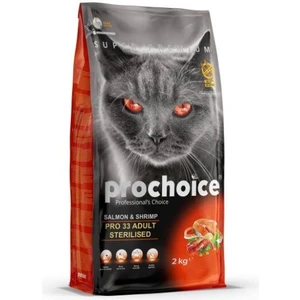 Pro Choice Prochoice Pro 33 Sterilised Somonlu ve Karidesli Kısırlaştırılmış Yetişkin Kedi Maması 2 kg