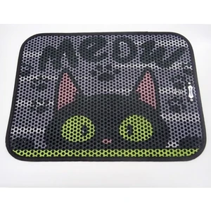 Meow Kedi Desenli Elekli Dijital Baskılı Kedi Paspası