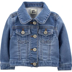 Kız Bebek Denim Ceket Mavi