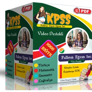 Enine Boyuna Eğitim 2024 KPSS Dijital Eğitim Seti (1000 Pdf Sayfası)