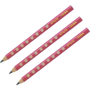 Groove Kurşun Kalem Jumbo Üçgen Alıştırma Kalemi Pembe (3 Adet)