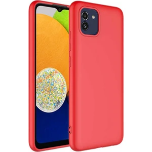 Galaxy A03 Kılıf Lansman Tasarım Iç Yüzeyi Kadife Silikon