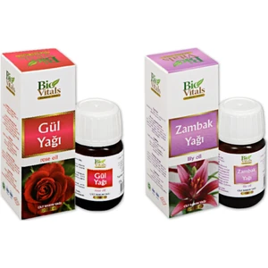 Bio Vitals Gül ve Zambak-Aromatik Masaj-Cilt Bakım Yağ Seti