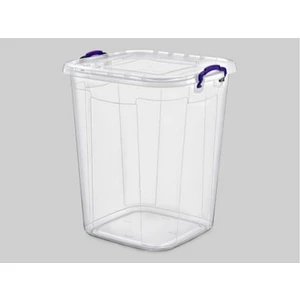 Poly Time Plastik Kare Şeffaf Bakliyat Kovası 50 Lt  E630