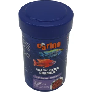 Malawi Cichlid Granulat Etçil Balık Yemi 100 ml