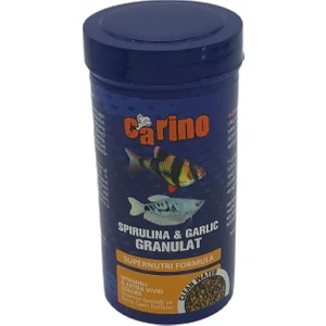 Spirulina & Garlic Granulat Sarımsaklı Balık Yemi 100 ml