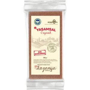 Yaşamsal Organik Tam Buğday Makarna Lazanya 500 gr