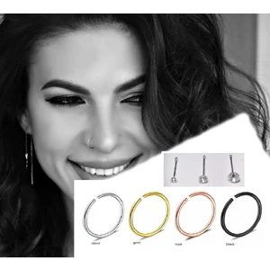 Begonia Accessories 925 Ayar Gümüş,3 Adet Tektaş. Silver,gold,black,rose Halka, 7 Adet Hızma Set