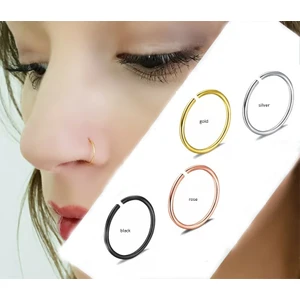 Begonia Accessories 925 Ayar Gümüş, Silver,gold,black,rose 4 Adet Halka Hızma Set